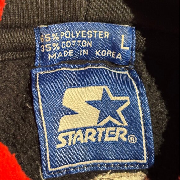 Vintage 90s UNLV NCAA Embroidered Starter Double Hood Pockets Sweatshirt Size L - Picture 6 of 11